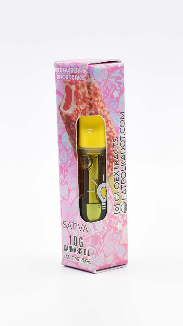 Glo x Polka Dot: Premium Cannabis Extract Cartridges Strawberry Shortcake